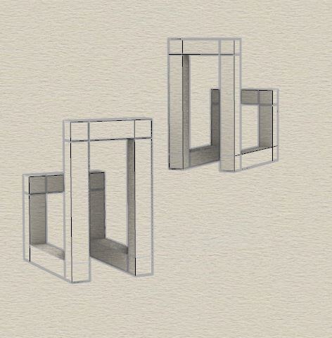 Cubic square earring